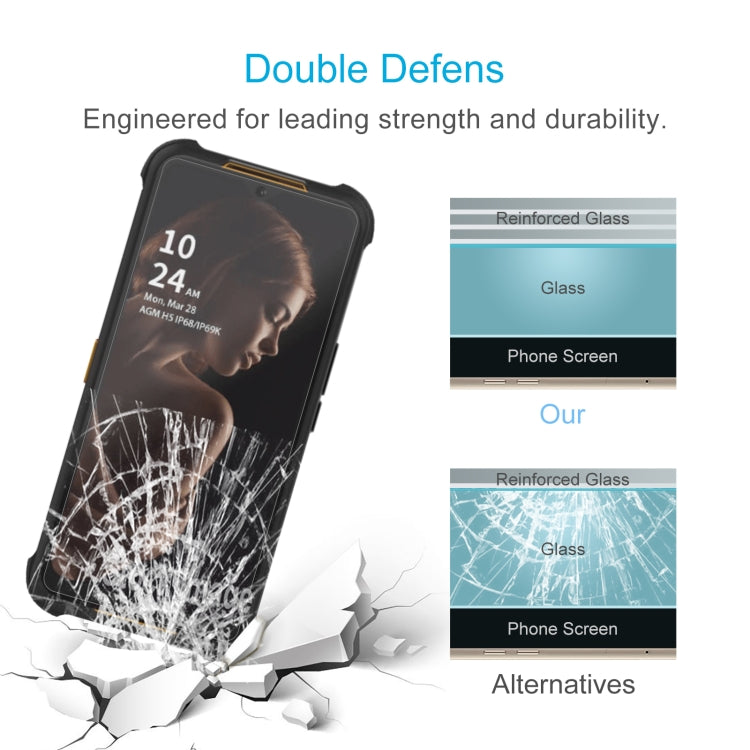 50pcs 0.26mm 9H 2.5D Tempered Glass Film, For AGM H5 (50 PCS), For Honor Magic 5 Lite (50 PCS), For TECNO Pop 7 Pro (50 PCS), For ZTE Blade V40 Design (50 PCS), For DOOGEE V Max (50 PCS)