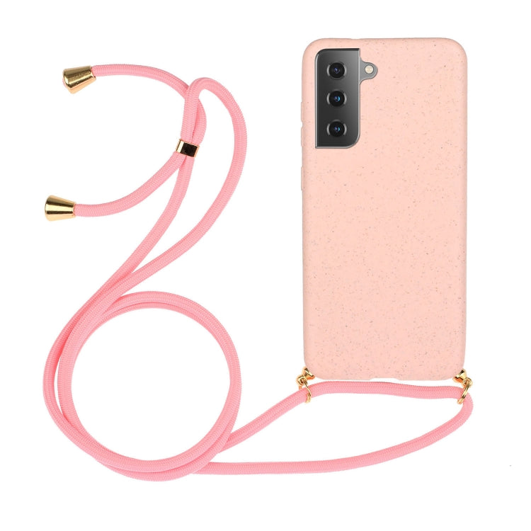 Wheat Straw Material + TPU Protective Case with Lanyard, For Samsung Galaxy S23 5G, For Samsung Galaxy S23+ 5G, For Samsung Galaxy S23 Ultra 5G