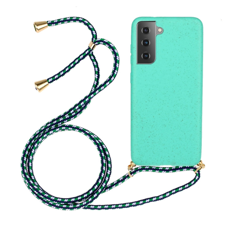 Wheat Straw Material + TPU Protective Case with Lanyard, For Samsung Galaxy S23 5G, For Samsung Galaxy S23+ 5G, For Samsung Galaxy S23 Ultra 5G