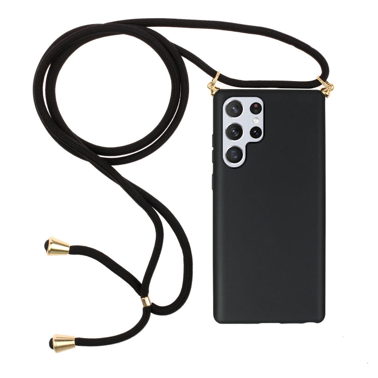 Wheat Straw Material + TPU Protective Case with Lanyard, For Samsung Galaxy S23 5G, For Samsung Galaxy S23+ 5G, For Samsung Galaxy S23 Ultra 5G