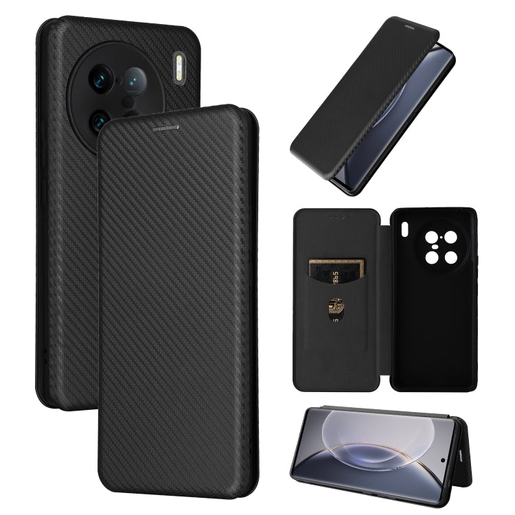 Carbon Fiber Texture Flip Leather Phone Case, For vivo X90 Pro+ 5G, For Fujitsu Arrows N F-51C, For Google Pixel 7a, For Huawei nova 10, For Ulefone Note 14, For Samsung Galaxy A34 5G, For Samsung Galaxy A54 5G
