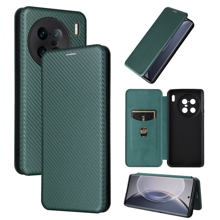 Carbon Fiber Texture Flip Leather Phone Case, For vivo X90 Pro+ 5G, For Fujitsu Arrows N F-51C, For Google Pixel 7a, For Huawei nova 10, For Ulefone Note 14, For Samsung Galaxy A34 5G, For Samsung Galaxy A54 5G