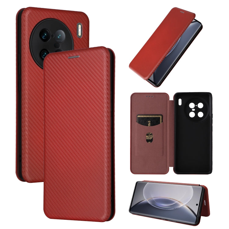 Carbon Fiber Texture Flip Leather Phone Case, For vivo X90 Pro+ 5G, For Fujitsu Arrows N F-51C, For Google Pixel 7a, For Huawei nova 10, For Ulefone Note 14, For Samsung Galaxy A34 5G, For Samsung Galaxy A54 5G