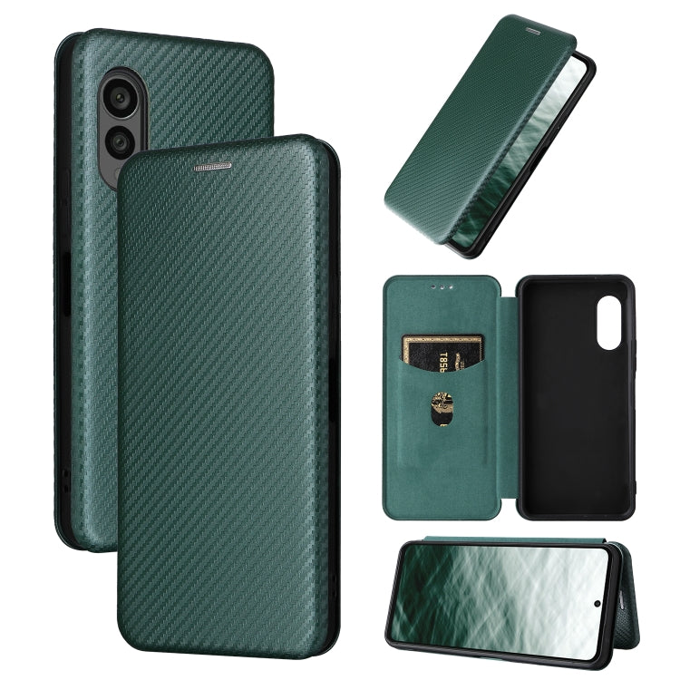 Carbon Fiber Texture Flip Leather Phone Case, For vivo X90 Pro+ 5G, For Fujitsu Arrows N F-51C, For Google Pixel 7a, For Huawei nova 10, For Ulefone Note 14, For Samsung Galaxy A34 5G, For Samsung Galaxy A54 5G