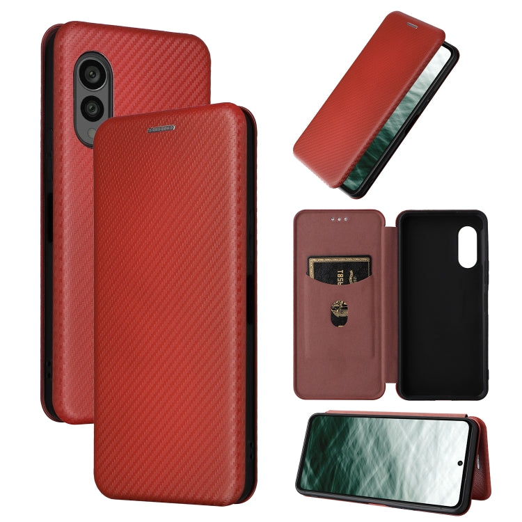 Carbon Fiber Texture Flip Leather Phone Case, For vivo X90 Pro+ 5G, For Fujitsu Arrows N F-51C, For Google Pixel 7a, For Huawei nova 10, For Ulefone Note 14, For Samsung Galaxy A34 5G, For Samsung Galaxy A54 5G