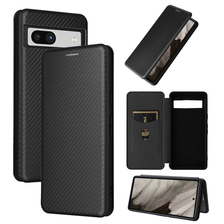 Carbon Fiber Texture Flip Leather Phone Case, For vivo X90 Pro+ 5G, For Fujitsu Arrows N F-51C, For Google Pixel 7a, For Huawei nova 10, For Ulefone Note 14, For Samsung Galaxy A34 5G, For Samsung Galaxy A54 5G