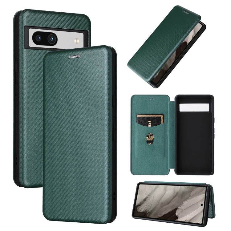 Carbon Fiber Texture Flip Leather Phone Case, For vivo X90 Pro+ 5G, For Fujitsu Arrows N F-51C, For Google Pixel 7a, For Huawei nova 10, For Ulefone Note 14, For Samsung Galaxy A34 5G, For Samsung Galaxy A54 5G