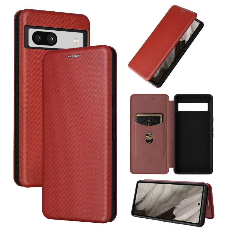 Carbon Fiber Texture Flip Leather Phone Case, For vivo X90 Pro+ 5G, For Fujitsu Arrows N F-51C, For Google Pixel 7a, For Huawei nova 10, For Ulefone Note 14, For Samsung Galaxy A34 5G, For Samsung Galaxy A54 5G