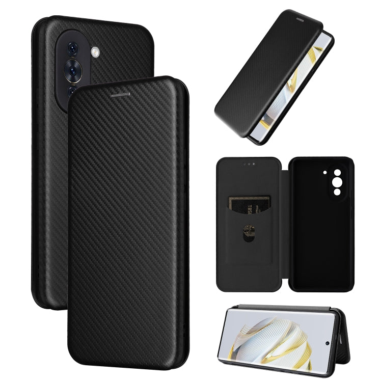Carbon Fiber Texture Flip Leather Phone Case, For vivo X90 Pro+ 5G, For Fujitsu Arrows N F-51C, For Google Pixel 7a, For Huawei nova 10, For Ulefone Note 14, For Samsung Galaxy A34 5G, For Samsung Galaxy A54 5G