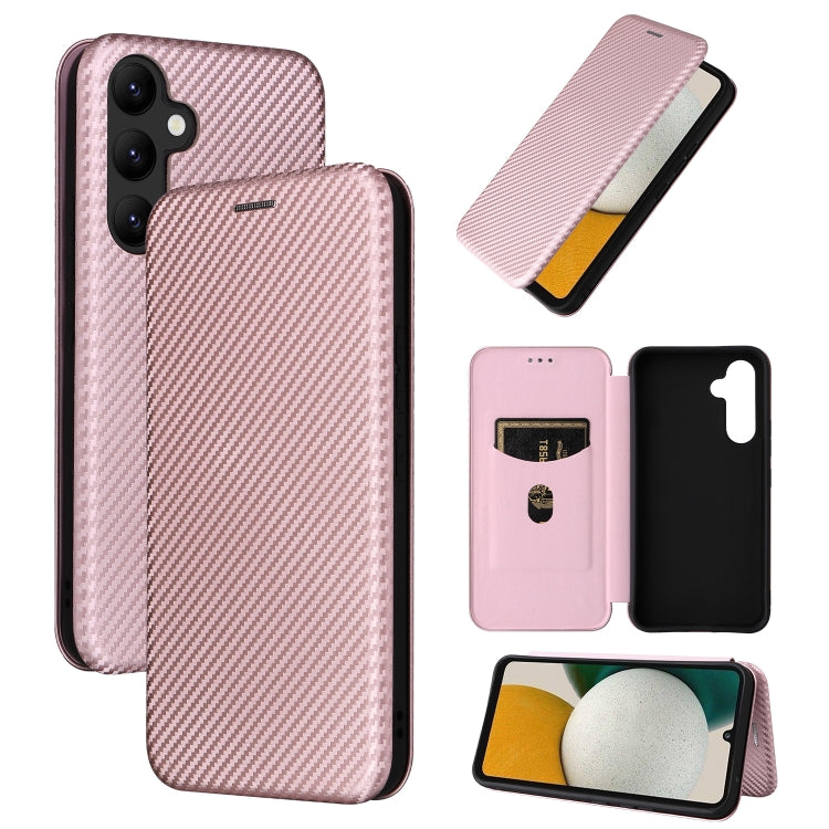 Carbon Fiber Texture Flip Leather Phone Case, For vivo X90 Pro+ 5G, For Fujitsu Arrows N F-51C, For Google Pixel 7a, For Huawei nova 10, For Ulefone Note 14, For Samsung Galaxy A34 5G, For Samsung Galaxy A54 5G