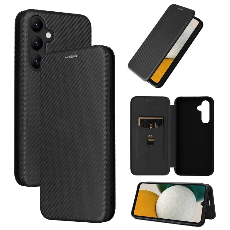 Carbon Fiber Texture Flip Leather Phone Case, For vivo X90 Pro+ 5G, For Fujitsu Arrows N F-51C, For Google Pixel 7a, For Huawei nova 10, For Ulefone Note 14, For Samsung Galaxy A34 5G, For Samsung Galaxy A54 5G