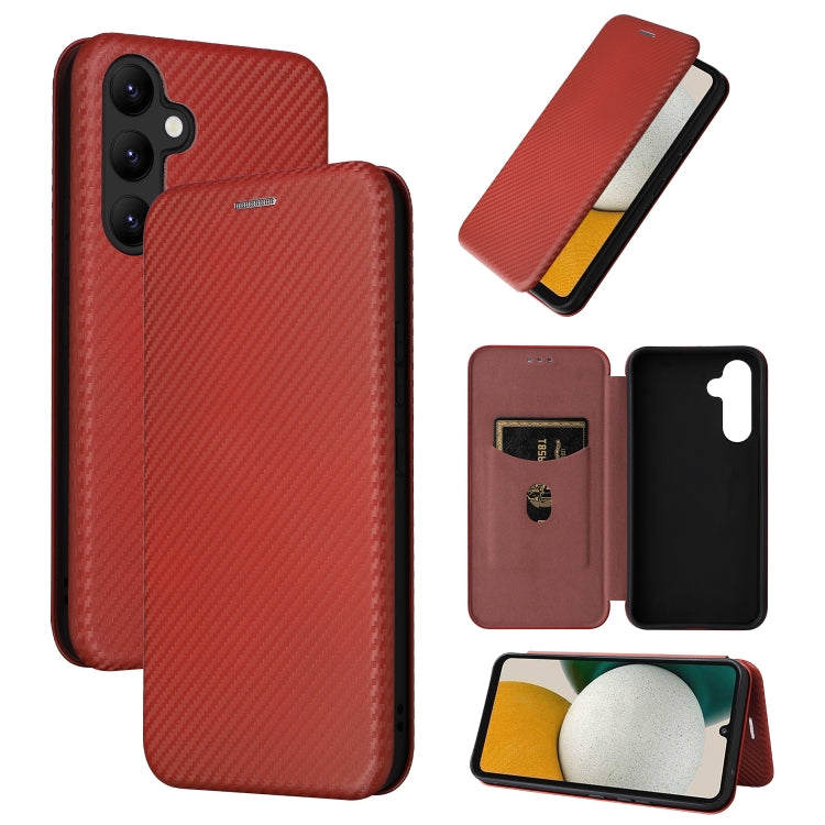 Carbon Fiber Texture Flip Leather Phone Case, For vivo X90 Pro+ 5G, For Fujitsu Arrows N F-51C, For Google Pixel 7a, For Huawei nova 10, For Ulefone Note 14, For Samsung Galaxy A34 5G, For Samsung Galaxy A54 5G