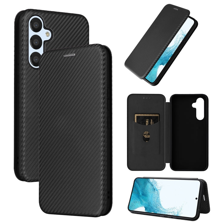 Carbon Fiber Texture Flip Leather Phone Case, For vivo X90 Pro+ 5G, For Fujitsu Arrows N F-51C, For Google Pixel 7a, For Huawei nova 10, For Ulefone Note 14, For Samsung Galaxy A34 5G, For Samsung Galaxy A54 5G