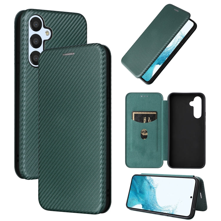 Carbon Fiber Texture Flip Leather Phone Case, For vivo X90 Pro+ 5G, For Fujitsu Arrows N F-51C, For Google Pixel 7a, For Huawei nova 10, For Ulefone Note 14, For Samsung Galaxy A34 5G, For Samsung Galaxy A54 5G