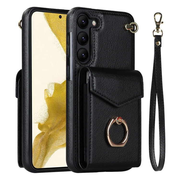 Ring Holder RFID Card Slot Phone Case, For Samsung Galaxy S23 5G, For Samsung Galaxy S24 Ultra 5G, For Samsung Galaxy A54 5G, For Samsung Galaxy S23+ 5G, For Samsung Galaxy S24+ 5G, For Samsung Galaxy S24 5G, For Samsung Galaxy A12                     ...