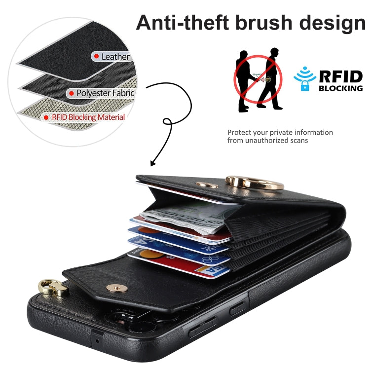 Ring Holder RFID Card Slot Phone Case, For Samsung Galaxy S23 5G, For Samsung Galaxy S24 Ultra 5G, For Samsung Galaxy A54 5G, For Samsung Galaxy S23+ 5G, For Samsung Galaxy S24+ 5G, For Samsung Galaxy S24 5G, For Samsung Galaxy A12                     ...