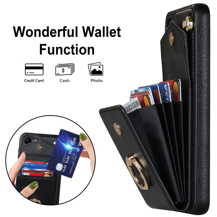 Ring Holder RFID Card Slot Phone Case, For Samsung Galaxy S23 5G, For Samsung Galaxy S24 Ultra 5G, For Samsung Galaxy A54 5G, For Samsung Galaxy S23+ 5G, For Samsung Galaxy S24+ 5G, For Samsung Galaxy S24 5G, For Samsung Galaxy A12                     ...