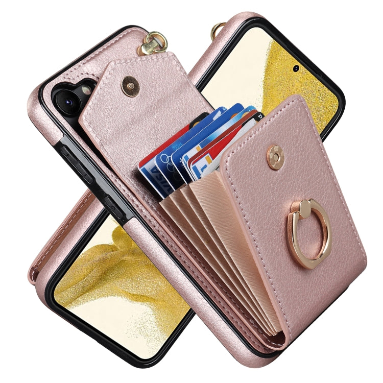 Ring Holder RFID Card Slot Phone Case, For Samsung Galaxy S23 5G, For Samsung Galaxy S24 Ultra 5G, For Samsung Galaxy A54 5G, For Samsung Galaxy S23+ 5G, For Samsung Galaxy S24+ 5G, For Samsung Galaxy S24 5G, For Samsung Galaxy A12                     ...