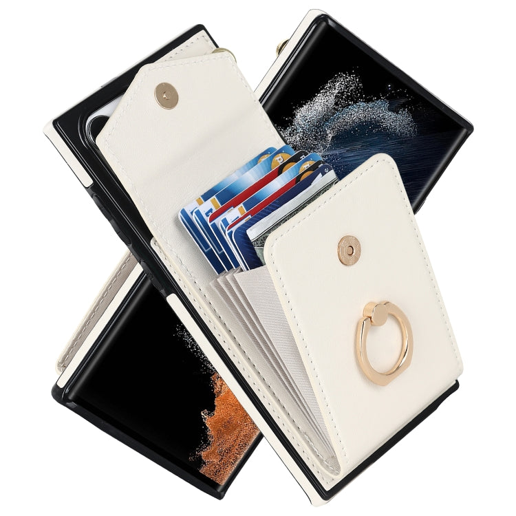 Ring Holder RFID Card Slot Phone Case, For Samsung Galaxy S23 Ultra 5G