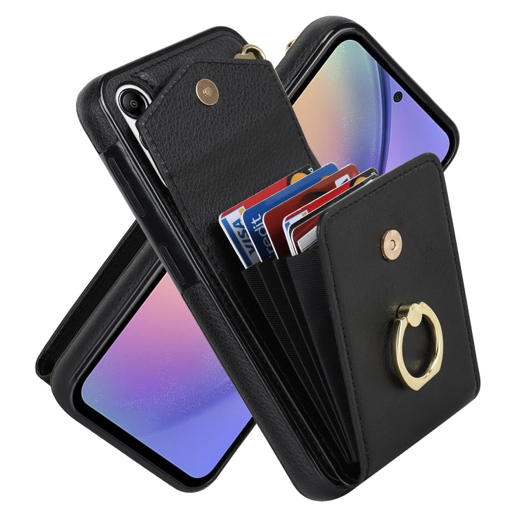 Ring Holder RFID Card Slot Phone Case, For Samsung Galaxy A54 5G, For Samsung Galaxy S23 5G, For Samsung Galaxy S24 Ultra 5G, For Samsung Galaxy S23+ 5G, For Samsung Galaxy S24+ 5G, For Samsung Galaxy A12, For Samsung Galaxy S24 5G                     ...