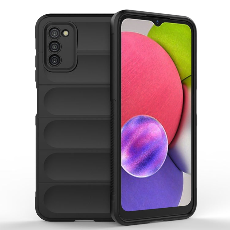 Magic Shield TPU + Flannel Phone Case, For Samsung Galaxy A03s India Version