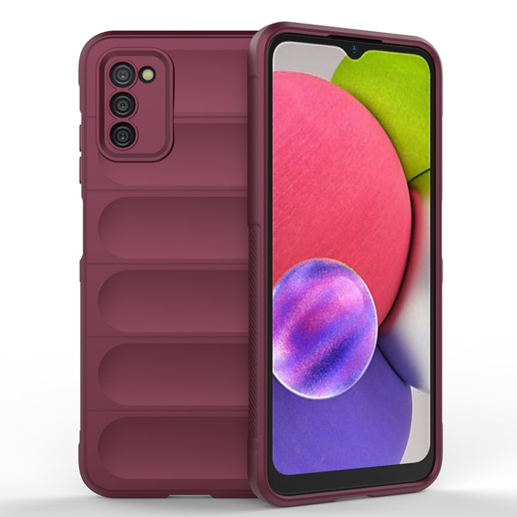 Magic Shield TPU + Flannel Phone Case, For Samsung Galaxy A03s India Version
