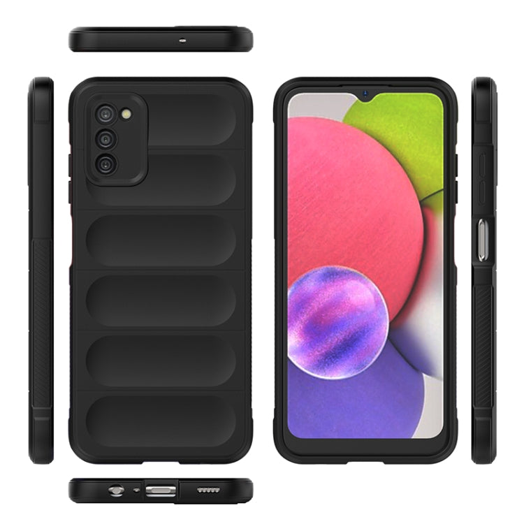 Magic Shield TPU + Flannel Phone Case, For Samsung Galaxy A03s India Version