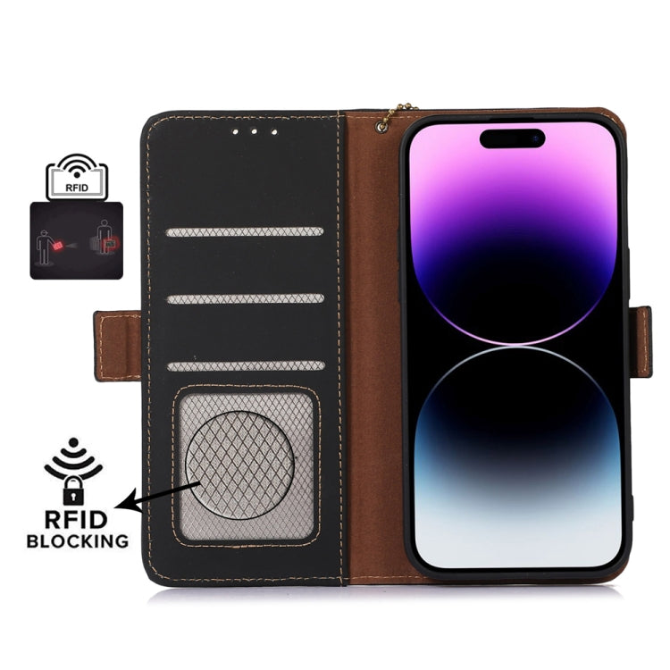 Genuine Leather Magnetic RFID Leather Phone Case, For Xiaomi 13, For Xiaomi 13 Pro