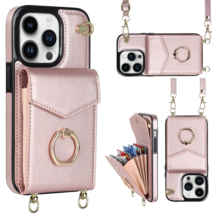 Ring Holder RFID Card Slot Phone Case with Long Lanyard, For iPhone 14, For iPhone 14 Plus, For iPhone 14 Pro, For iPhone 14 Pro Max, For Samsung Galaxy S22 5G, For Samsung Galaxy S22+ 5G, For Samsung Galaxy S22 Ultra 5G, For Samsung Galaxy S23 5G     ...