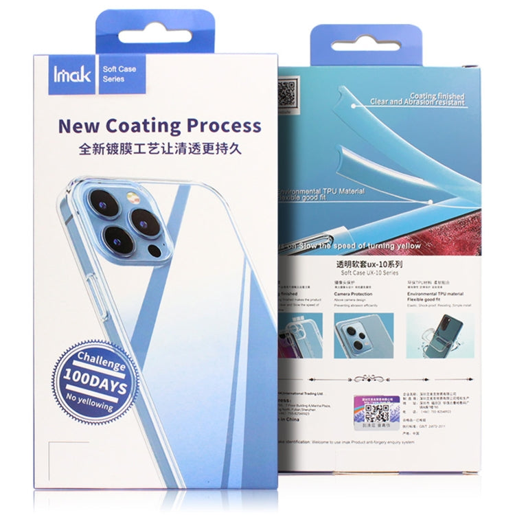 IMAK UX-10 Series Transparent Shockproof TPU Phone Case, For Xiaomi Redmi K60 5G / K60 Pro 5G / Poco F5 Pro 5G, For Xiaomi Redmi K60E 5G, For Xiaomi 13 5G, For Xiaomi 13 Pro 5G, For Motorola Moto X40 5G, For Samsung Galaxy A04e 4G                      ...