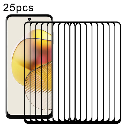 25pcs Full Glue Full Screen Tempered Glass Film, For Motorola Moto G73 (25 PCS), For Motorola Moto G23 (25 PCS), For Motorola Moto G13 (25 PCS), For Motorola Moto E13 (25 PCS)