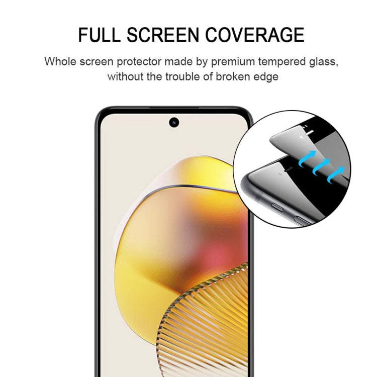 25pcs Full Glue Full Screen Tempered Glass Film, For Motorola Moto G73 (25 PCS), For Motorola Moto G23 (25 PCS), For Motorola Moto G13 (25 PCS), For Motorola Moto E13 (25 PCS)