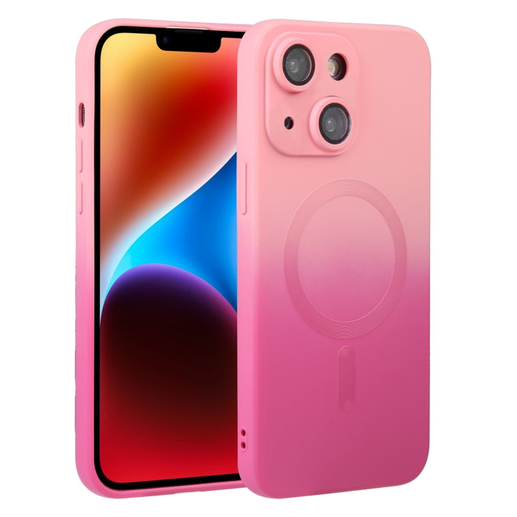 Liquid TPU Silicone Gradient MagSafe Phone Case, For iPhone 14, For iPhone 14 Plus, For iPhone 14 Pro, For iPhone 14 Pro Max, For iPhone 13, For iPhone 13 Pro, For iPhone 13 Pro Max, For iPhone 12