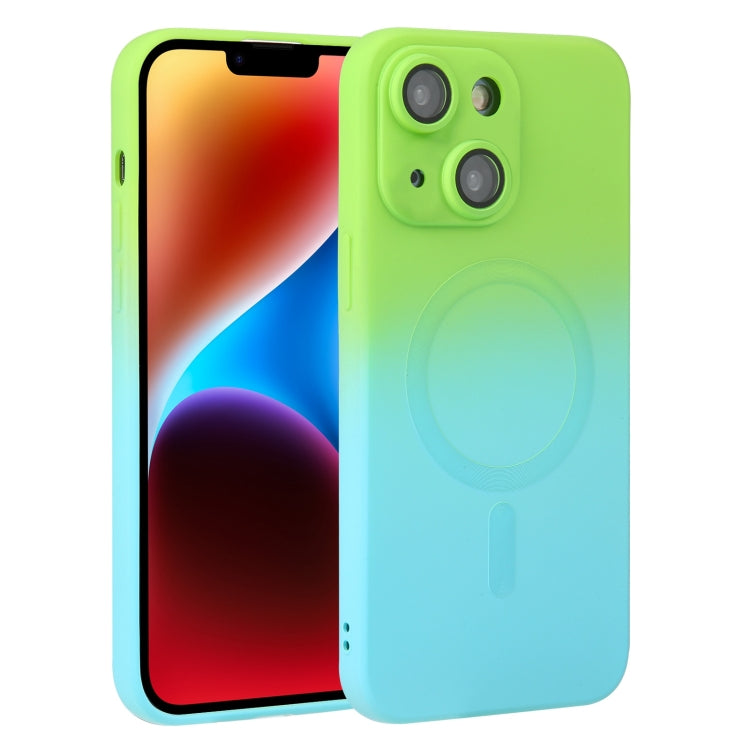 Liquid TPU Silicone Gradient MagSafe Phone Case, For iPhone 14, For iPhone 14 Plus, For iPhone 14 Pro, For iPhone 14 Pro Max, For iPhone 13, For iPhone 13 Pro, For iPhone 13 Pro Max, For iPhone 12