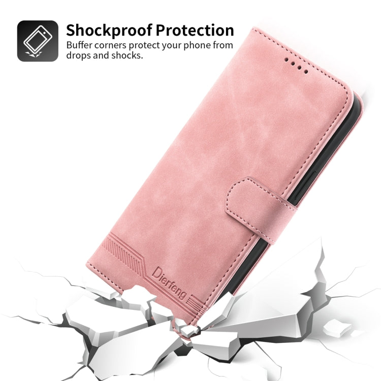 Dierfeng Dream Line TPU + PU  Leather Phone Case, For iPhone 14, For iPhone 14 Plus, For iPhone 14 Pro, For iPhone 14 Pro Max, For iPhone 13, For  iPhone 13 mini, For iPhone 13 Pro, For iPhone 13 Pro Max