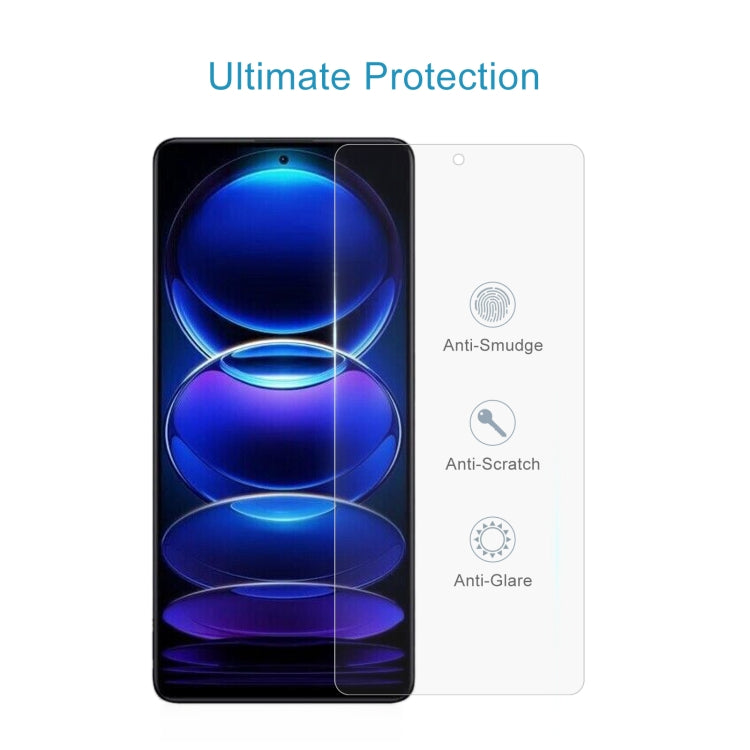 50pcs 0.26mm 9H 2.5D Tempered Glass Film, For Xiaomi Redmi Note 12 Pro/12 Pro+ Global/12R Pro (50 PCS)
