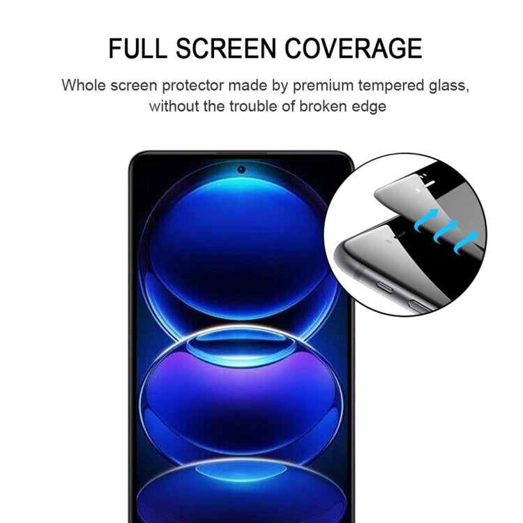 Full Glue Full Cover Screen Protector Tempered Glass Film, For Xiaomi Redmi Note 12 Pro/12 Pro+ Global/12R Pro (1 PC)