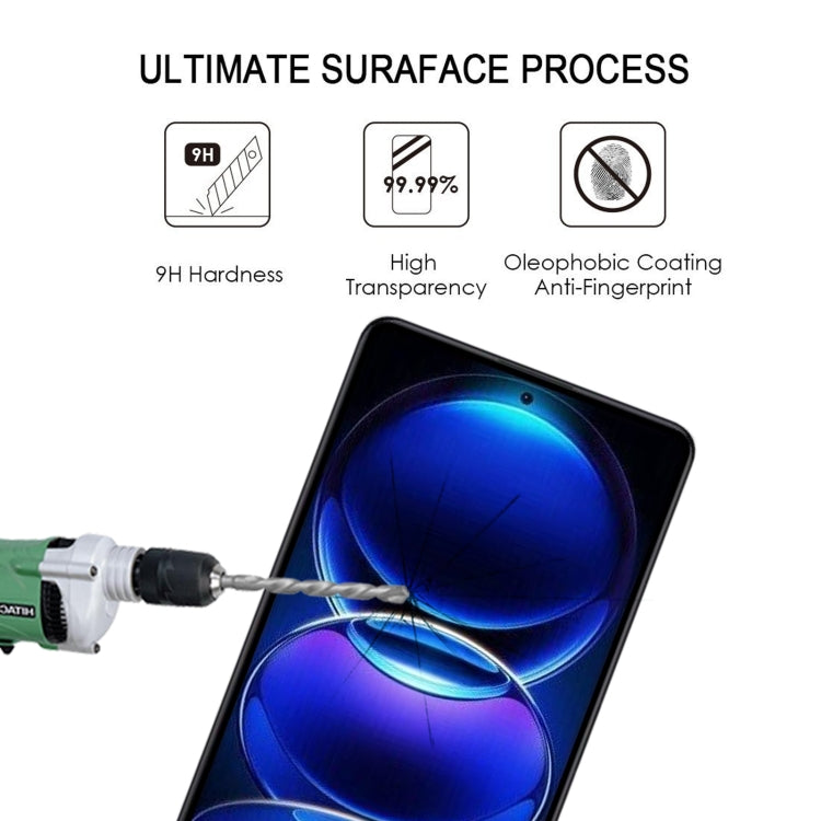 Full Glue Full Cover Screen Protector Tempered Glass Film, For Xiaomi Redmi Note 12 Pro/12 Pro+ Global/12R Pro (1 PC)