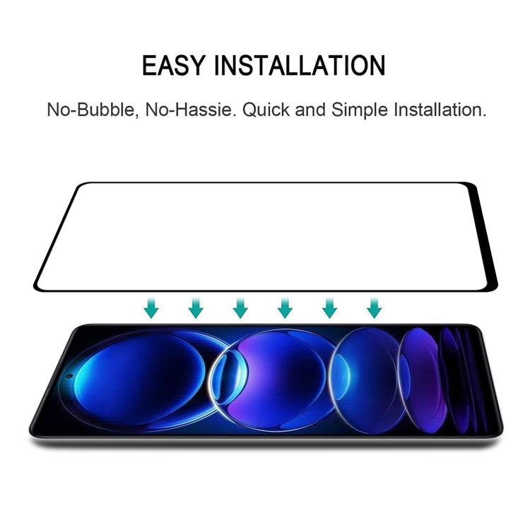 Full Glue Full Cover Screen Protector Tempered Glass Film, For Xiaomi Redmi Note 12 Pro/12 Pro+ Global/12R Pro (1 PC)