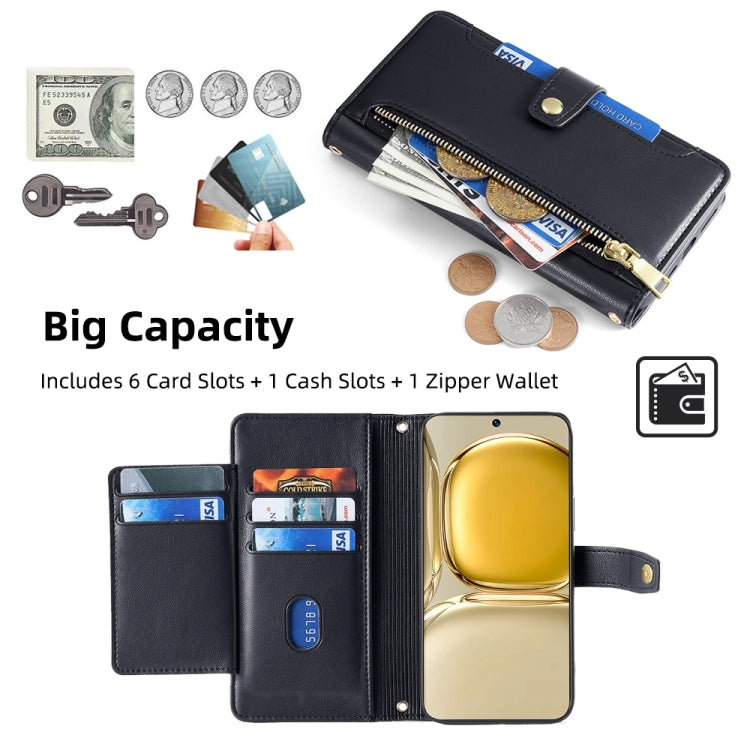 Sheep Texture Cross-body Zipper Wallet Leather Phone Case, For Huawei P50, For Huawei P Smart Z / Enjoy 10 Plus, For Huawei Nova 10 Pro, For Huawei Mate 50, For Huawei Nova 10 SE, For Meizu Note 9, For Nokia C21 Plus, For Nokia X30 5G