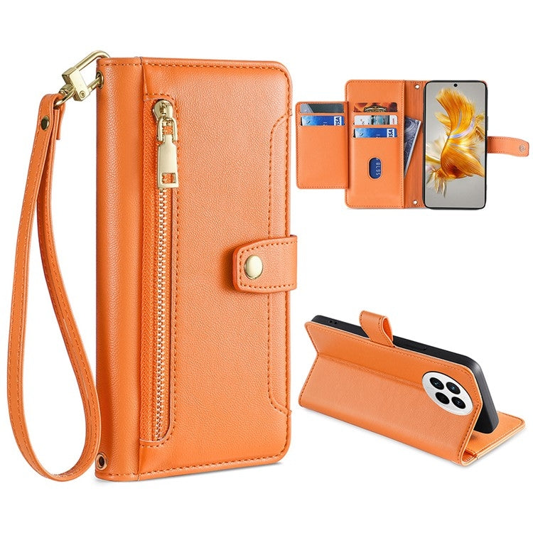 Sheep Texture Cross-body Zipper Wallet Leather Phone Case, For Huawei P50, For Huawei P Smart Z / Enjoy 10 Plus, For Huawei Nova 10 Pro, For Huawei Mate 50, For Huawei Nova 10 SE, For Meizu Note 9, For Nokia C21 Plus, For Nokia X30 5G