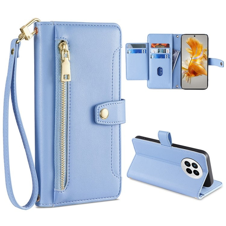 Sheep Texture Cross-body Zipper Wallet Leather Phone Case, For Huawei P50, For Huawei P Smart Z / Enjoy 10 Plus, For Huawei Nova 10 Pro, For Huawei Mate 50, For Huawei Nova 10 SE, For Meizu Note 9, For Nokia C21 Plus, For Nokia X30 5G