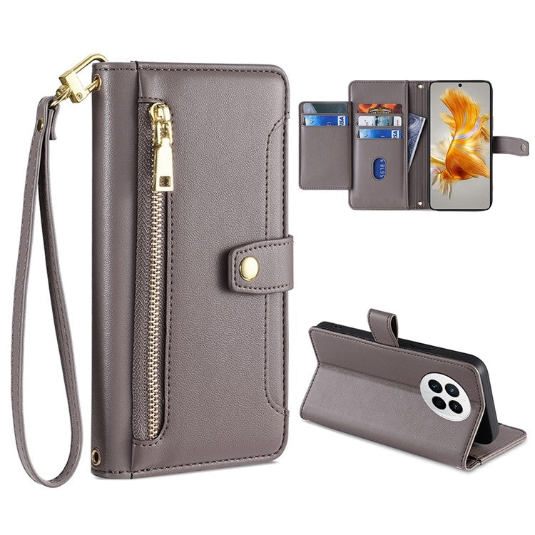 Sheep Texture Cross-body Zipper Wallet Leather Phone Case, For Huawei P50, For Huawei P Smart Z / Enjoy 10 Plus, For Huawei Nova 10 Pro, For Huawei Mate 50, For Huawei Nova 10 SE, For Meizu Note 9, For Nokia C21 Plus, For Nokia X30 5G