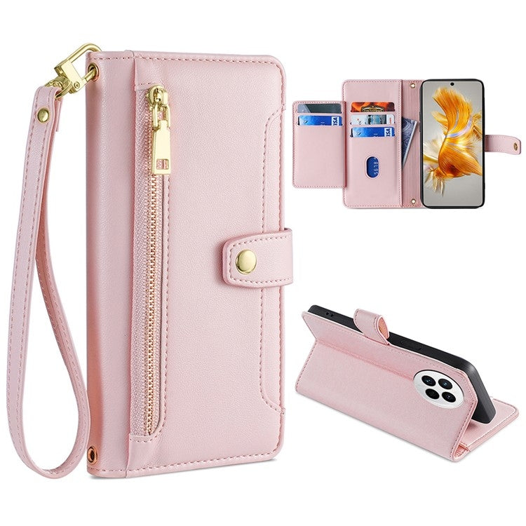 Sheep Texture Cross-body Zipper Wallet Leather Phone Case, For Huawei P50, For Huawei P Smart Z / Enjoy 10 Plus, For Huawei Nova 10 Pro, For Huawei Mate 50, For Huawei Nova 10 SE, For Meizu Note 9, For Nokia C21 Plus, For Nokia X30 5G
