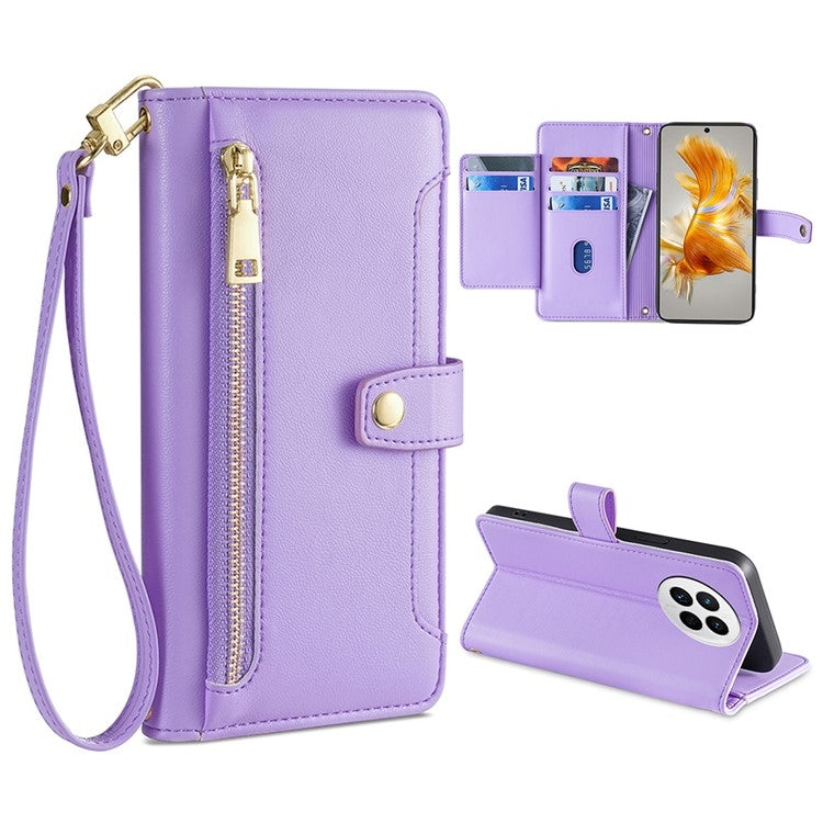 Sheep Texture Cross-body Zipper Wallet Leather Phone Case, For Huawei P50, For Huawei P Smart Z / Enjoy 10 Plus, For Huawei Nova 10 Pro, For Huawei Mate 50, For Huawei Nova 10 SE, For Meizu Note 9, For Nokia C21 Plus, For Nokia X30 5G