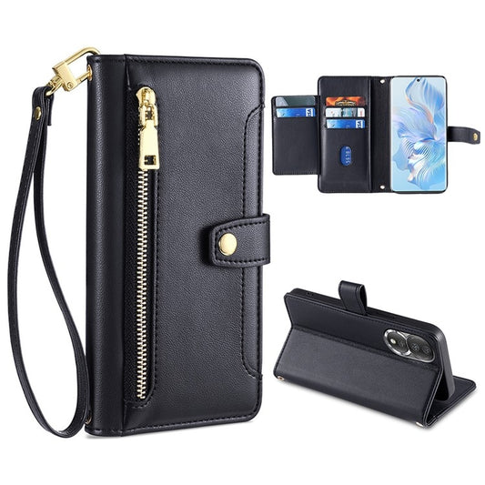 Sheep Texture Cross-body Zipper Wallet Leather Phone Case, For Honor 80, For Honor 10X Lite, For Samsung Galaxy A41, For Samsung Galaxy Note 20 Ultra, For Samsung Galaxy A02, For Samsung Galaxy M13, For Sony Xperia 5 IV, For Sony Xperia Ace III