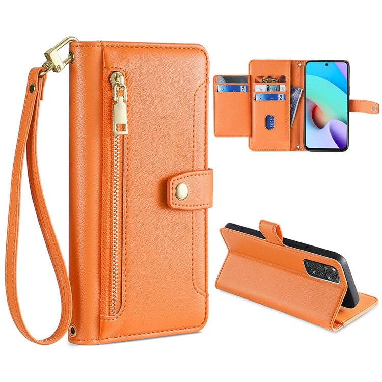Sheep Texture Cross-body Zipper Wallet Leather Phone Case, For Xiaomi Redmi Note 11 4G Global / Note 11S, For Xiaomi Redmi K50 Ultra, For Xiaomi Civi 2 5G, For Xiaomi Redmi K40 Gaming, For OnePlus 10 Pro 5G, For OnePlus Ace Racing