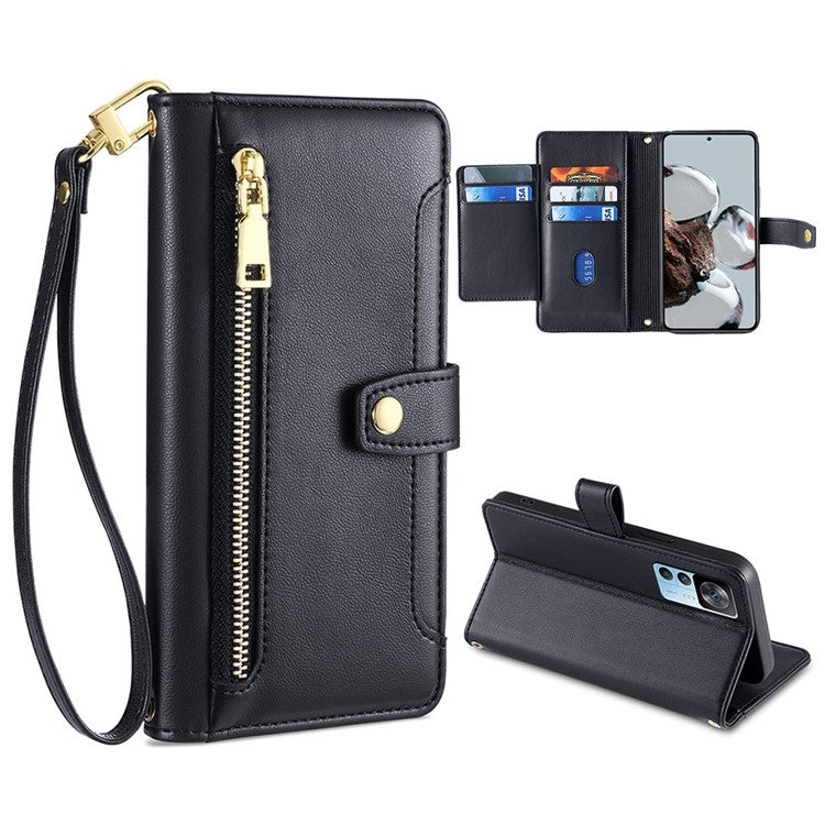 Sheep Texture Cross-body Zipper Wallet Leather Phone Case, For Xiaomi Redmi Note 11 4G Global / Note 11S, For Xiaomi Redmi K50 Ultra, For Xiaomi Civi 2 5G, For Xiaomi Redmi K40 Gaming, For OnePlus 10 Pro 5G, For OnePlus Ace Racing