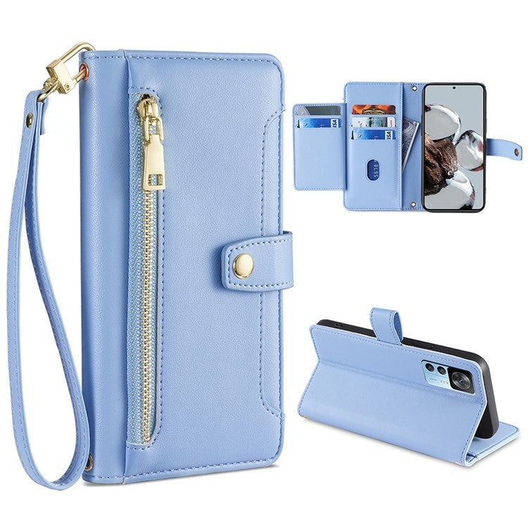 Sheep Texture Cross-body Zipper Wallet Leather Phone Case, For Xiaomi Redmi Note 11 4G Global / Note 11S, For Xiaomi Redmi K50 Ultra, For Xiaomi Civi 2 5G, For Xiaomi Redmi K40 Gaming, For OnePlus 10 Pro 5G, For OnePlus Ace Racing