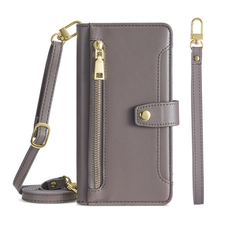 Sheep Texture Cross-body Zipper Wallet Leather Phone Case, For Xiaomi Redmi Note 11 4G Global / Note 11S, For Xiaomi Redmi K50 Ultra, For Xiaomi Civi 2 5G, For Xiaomi Redmi K40 Gaming, For OnePlus 10 Pro 5G, For OnePlus Ace Racing